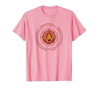 Star Trek Starfleet Command Badge T-Shirt, Men, Pink, XX-Large