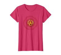 Star Trek Starfleet Command Badge T-Shirt, Women, Red Heather, Medium