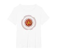 Star Trek Starfleet Command Badge T-Shirt, Women's Plus, White, 2X