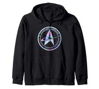 Star Trek Starfleet Command Hologram Fill Zip Hoodie
