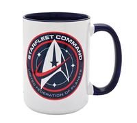 Star Trek Starfleet Command Mug (15oz / 444ml) | Star Trek Coffee Mug | Starfleet Emblem Design | Official Star Trek Merchandise for Fans and Collectors