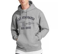 Star Trek Stargazer Hoddie Hooded Sweatshirt, Athletic Heather, M