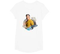 Star Trek Strange New Worlds Captain Pike T-Shirt, Girls, White, Medium