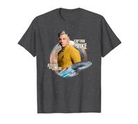Star Trek Strange New Worlds Captain Pike T-Shirt, Men, Dark Heather Grey, Small