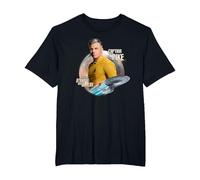 Star Trek Strange New Worlds Captain Pike T-Shirt, Men's Big and Tall, Black, 4X Tall