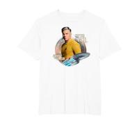 Star Trek Strange New Worlds Captain Pike T-Shirt, Men's Big and Tall, White, 6X Tall