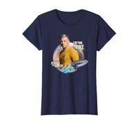Star Trek Strange New Worlds Captain Pike T-Shirt, Women, Navy Blue, Small