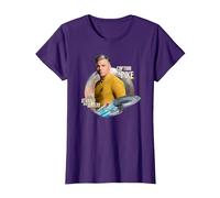 Star Trek Strange New Worlds Captain Pike T-Shirt, Women, Purple, 3X-Large