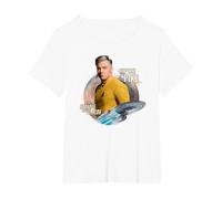 Star Trek Strange New Worlds Captain Pike T-Shirt, Women's Plus, White, 3X