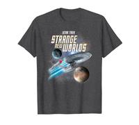 Star Trek Strange New Worlds Enterprise T-Shirt, Men, Dark Heather Grey, 4X-Large