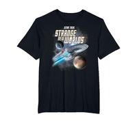 Star Trek Strange New Worlds Enterprise T-Shirt, Men's Big and Tall, Black, 5X Tall