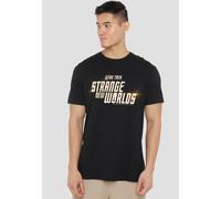 Star Trek Strange New Worlds Logo T-Shirt, Black | Size: Large Star Trek Black L