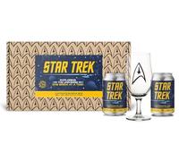 Star Trek The Captains Bundle Beer Gift Set. 6x330ml Captain's Log IPA Beer Cans, 4.2% ABV, and Branded Chalice Glass. Gift for Star Trek Fans, Perfect for Birthdays and Christmas