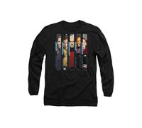 Star Trek The Captains Long Sleeve T-Shirt, Black Star Trek Black L