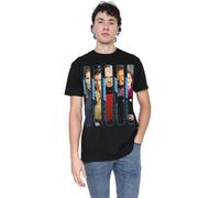 Star Trek The Captains Unisex T Shirt, Black, Small