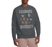 Star Trek The Celebrate Diversity Unisex Crew Sweatshirt, Black, Medium