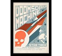 Star Trek "The Doomsday Machine Framed Print, Multi-Colour, 30 x 40 cm