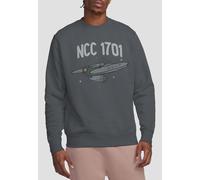 Star Trek The First Enterprise Crew Sweatshirt, Charcoal Star Trek Charcoal L