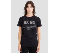 Star Trek The First Enterprise T-Shirt, Black Star Trek Black XL