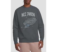 Star Trek The Intrepid Class Crew Sweatshirt, Charcoal Star Trek Charcoal M