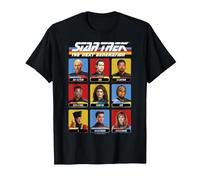 Star Trek: The Next Generation 9 Cast Members Box Up T-Shirt, Men, Black, 4X-Large