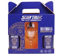 Star Trek: The Next Generation Beer & Glass Gift Set - 2 x Premium 330ml Ale & Branded Pint Glass. Wonderful Gift for Star Trek Fans, Birthdays & Christmas by Blue Tree Gifts