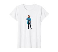 Star Trek: The Next Generation Beverly Crusher T-Shirt, Women, White, 3X-Large