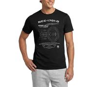 Star Trek The Next Generation NCC-1701-D Blueprint Men's T-Shirt Black
