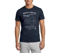 Star Trek The Next Generation NCC-1701-D Blueprint Men's T-Shirt Navy