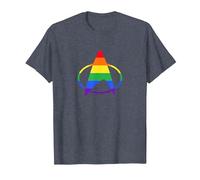 Star Trek: The Next Generation Pride Delta T-Shirt, Men, Heather Blue, Small
