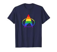 Star Trek: The Next Generation Pride Delta T-Shirt, Men, Navy Blue, Medium