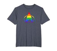 Star Trek: The Next Generation Pride Delta T-Shirt, Men's Big and Tall, Heather Blue, 4X Tall
