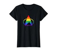 Star Trek: The Next Generation Pride Delta T-Shirt, Women, Black, Medium