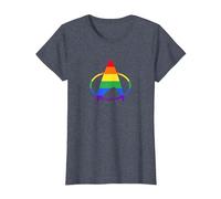 Star Trek: The Next Generation Pride Delta T-Shirt, Women, Heather Blue, Medium