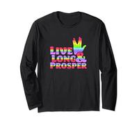 Star Trek: The Next Generation- Rainbow Prosper Long Sleeve T-Shirt