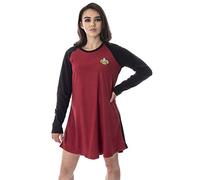 Star Trek The Next Generation Women's Juniors Picard Raglan Nightgown Sleep Shirt Pajama Top (LG)