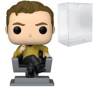 Star Trek: The Original Series - Captain Kirk in Chair Funko Pop! Vinyl Figure (Bundled with Compatible Pop Box Protector Case)