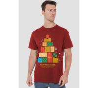 Star Trek The Original Series Christmas Happy Holidays Gifts T Shirt, Cardinal Star Trek Red XXL
