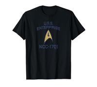 Star Trek: The Original Series Enterprise Delta T-Shirt, Men, Black, Small
