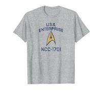 Star Trek: The Original Series Enterprise Delta T-Shirt, Men, Heather Grey, Small