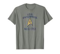 Star Trek: The Original Series Enterprise Delta T-Shirt, Men, Olive Heather, Small