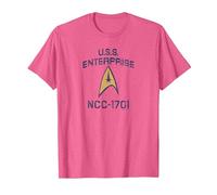 Star Trek: The Original Series Enterprise Delta T-Shirt, Men, Pink Heather, Small