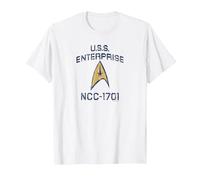 Star Trek: The Original Series Enterprise Delta T-Shirt, Men, White, 6X-Large