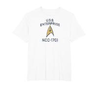 Star Trek: The Original Series Enterprise Delta T-Shirt, Men's Big and Tall, White, 2X Tall