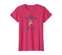 Star Trek: The Original Series Enterprise Delta T-Shirt, Women, Red Heather, Medium