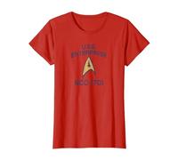 Star Trek: The Original Series Enterprise Delta T-Shirt, Women, Red, Medium