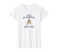 Star Trek: The Original Series Enterprise Delta T-Shirt, Women, White, 3X-Large