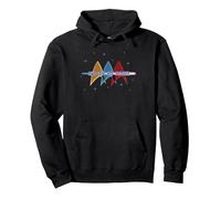 Star Trek: The Original Series Live Long and Prosper Deltas Pullover Hoodie, Adult Unisex, Black, X-Large