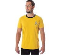 Star Trek The Original Series Men's TOS Costume Uniform Tee Shirt Captain Kirk Spock Z1863 WJ L