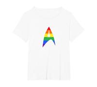 Star Trek: The Original Series Pride Delta T-Shirt, Women's Plus, White, 3X